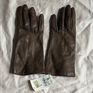 Brown Leather Gloves